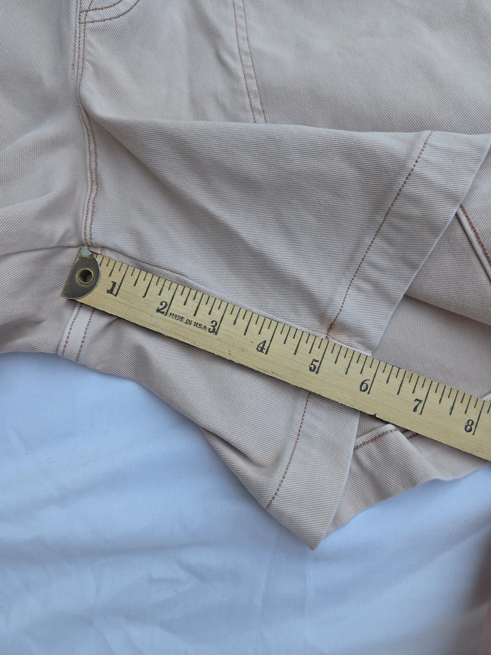 SPANX Mauve Pink Stretch Twill Pull On Shorts XL Tummy Control Casual Classic - Picture 6 of 6